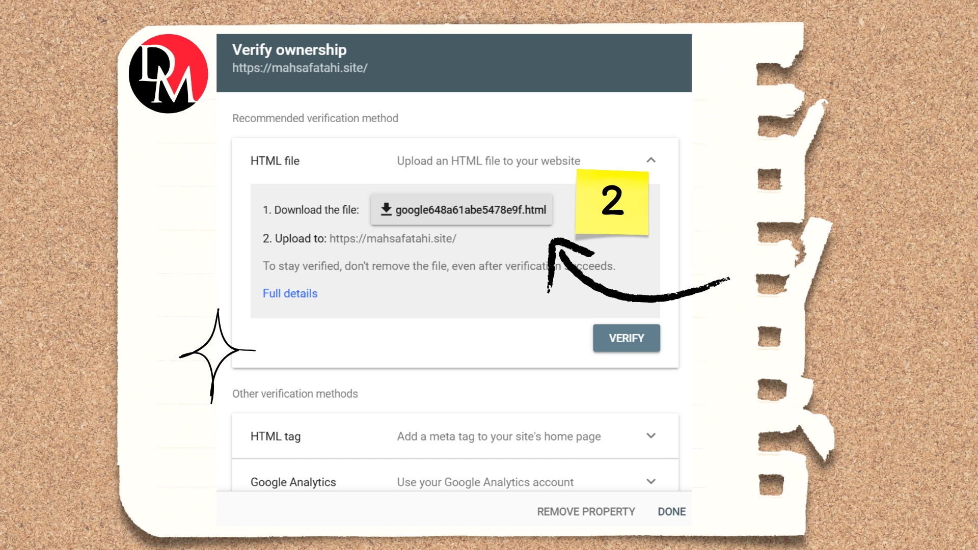 Add your full website url