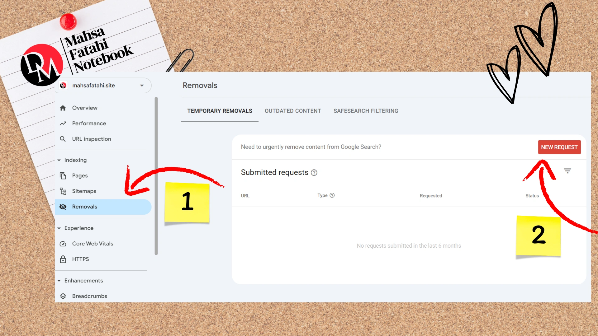 How to remove url from google search instantly